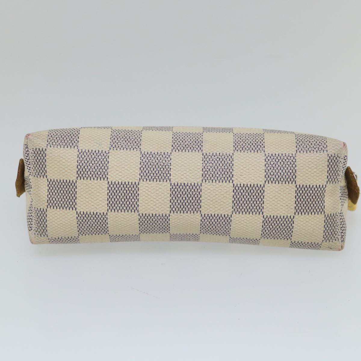 LOUIS VUITTON Damier Azur Pochette Cosmetic PM Pouch N60024 LV 56809