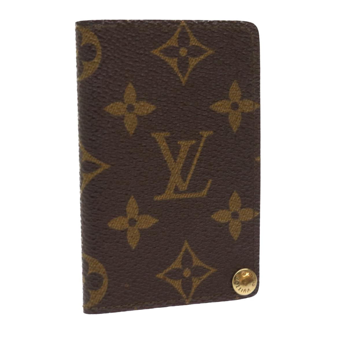 LOUIS VUITTON Monogram Porte Cartes Credit Pression Card Case M60937 56813