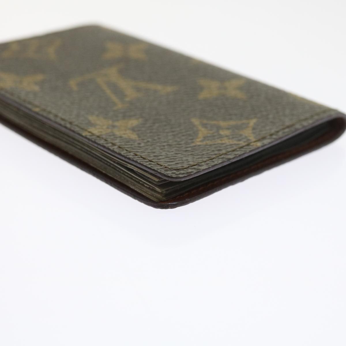 LOUIS VUITTON Monogram Porte Cartes Credit Pression Card Case M60937 56813