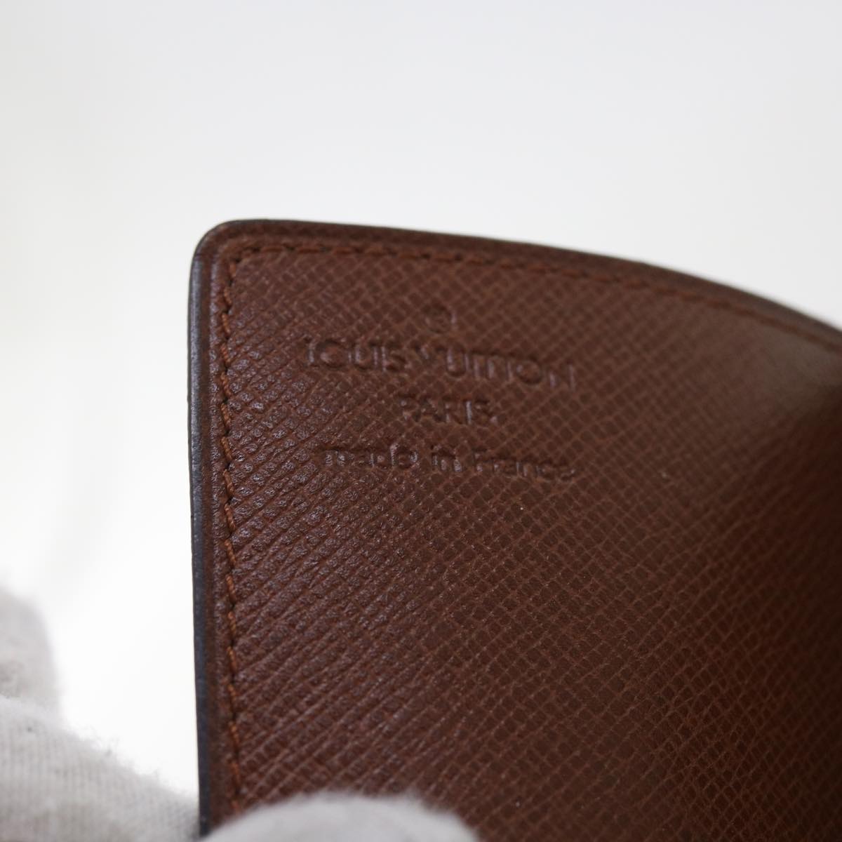 LOUIS VUITTON Monogram Porte Cartes Credit Pression Card Case M60937 56813