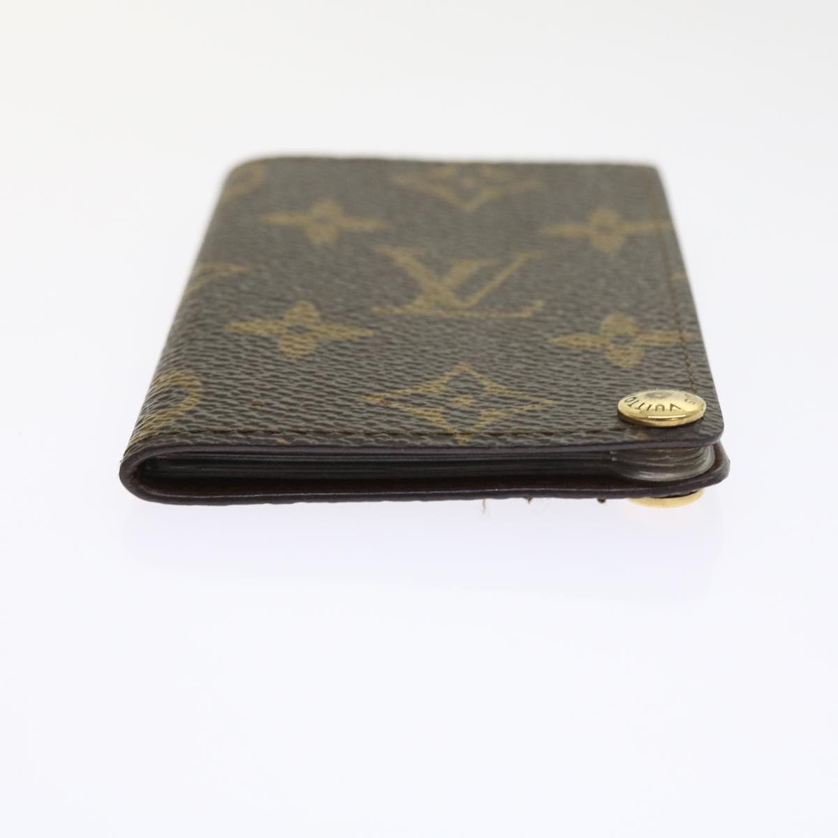 LOUIS VUITTON Monogram Porte Cartes Credit Pression Card Case M60937 56813