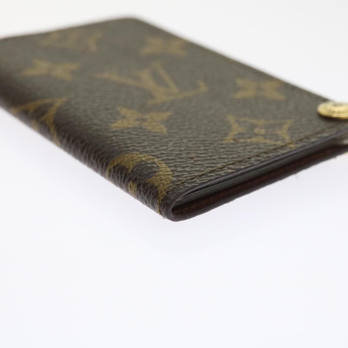 LOUIS VUITTON Monogram Porte Cartes Credit Pression Card Case M60937 56813