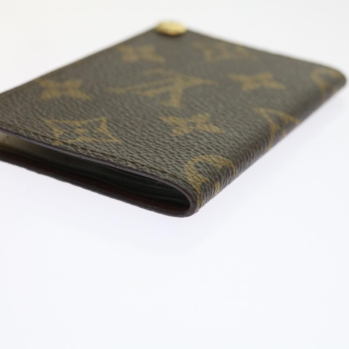 LOUIS VUITTON Monogram Porte Cartes Credit Pression Card Case M60937 56813