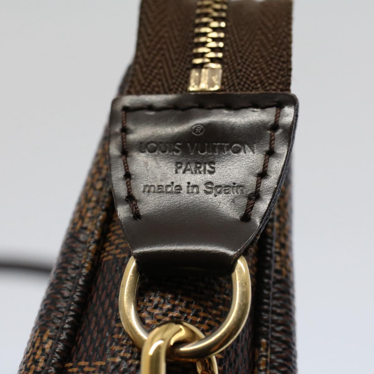 LOUIS VUITTON Damier Ebene Pochette Accessoires Pouch N41206 LV 56819
