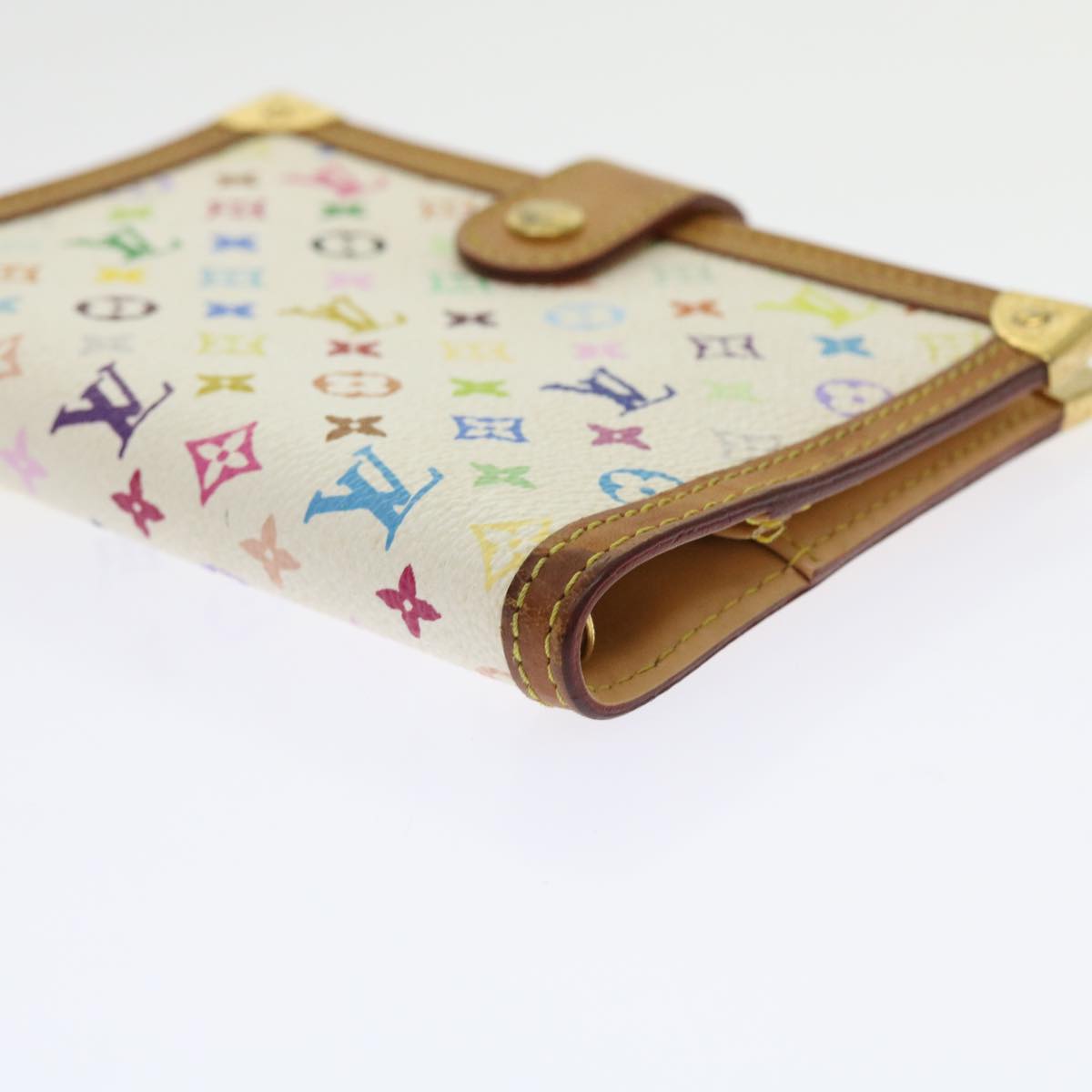 LOUIS VUITTON Multicolor Agenda PM Day Planner Cover White R21074 LV 56831