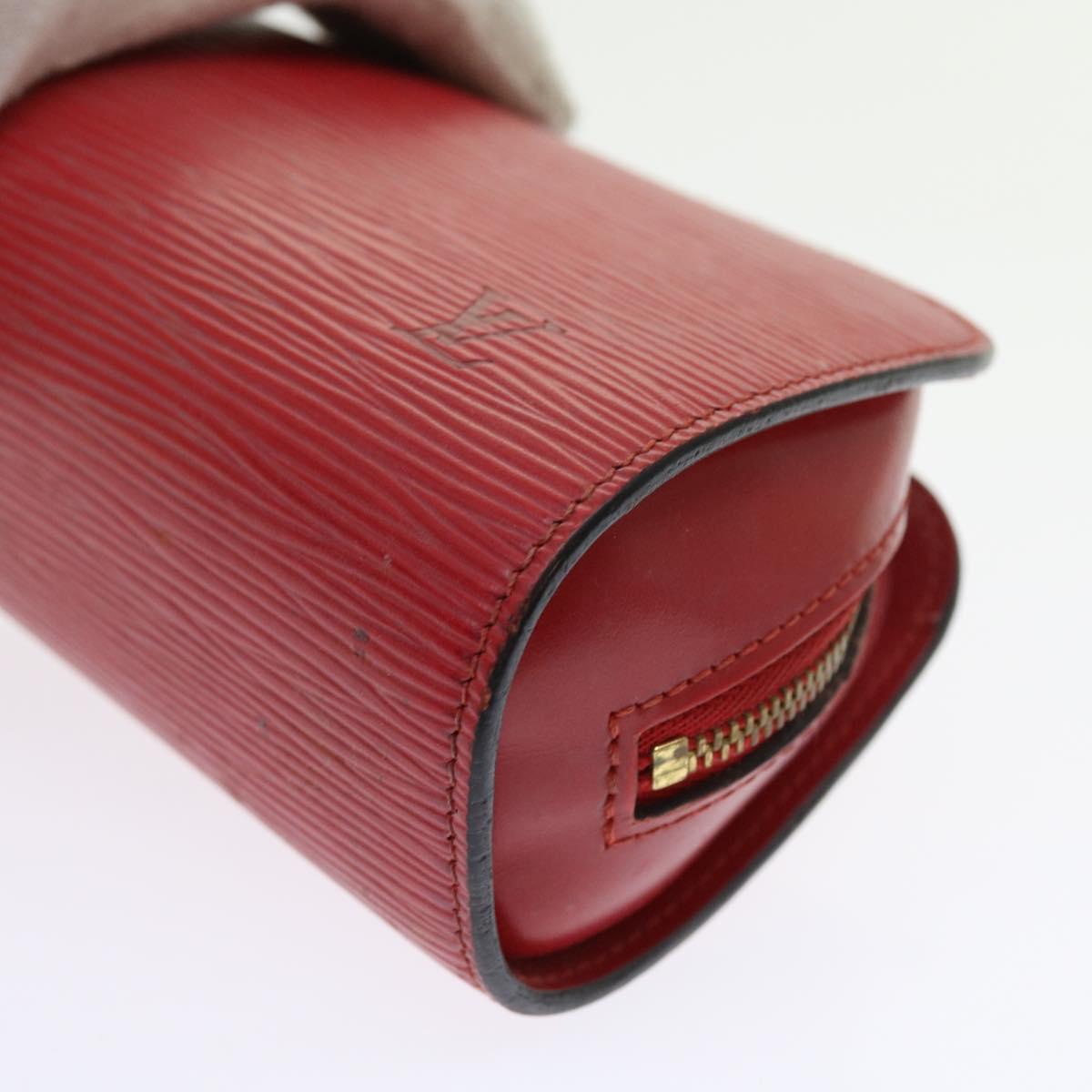 LOUIS VUITTON Epi Dauphine PM Pouch Red M48447 LV 56835
