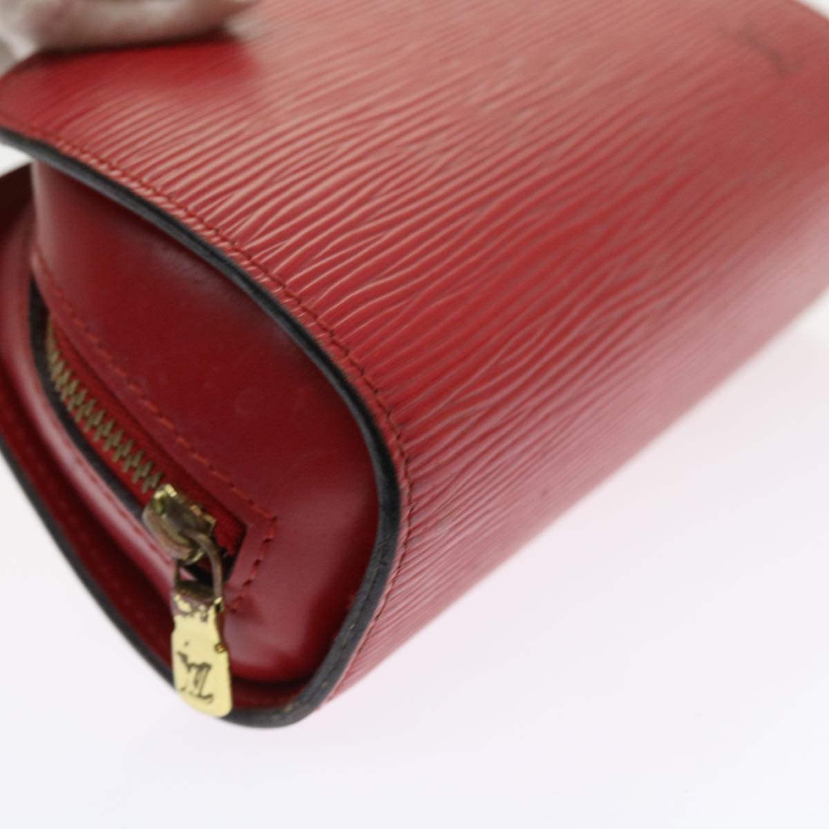 LOUIS VUITTON Epi Dauphine PM Pouch Red M48447 LV 56835