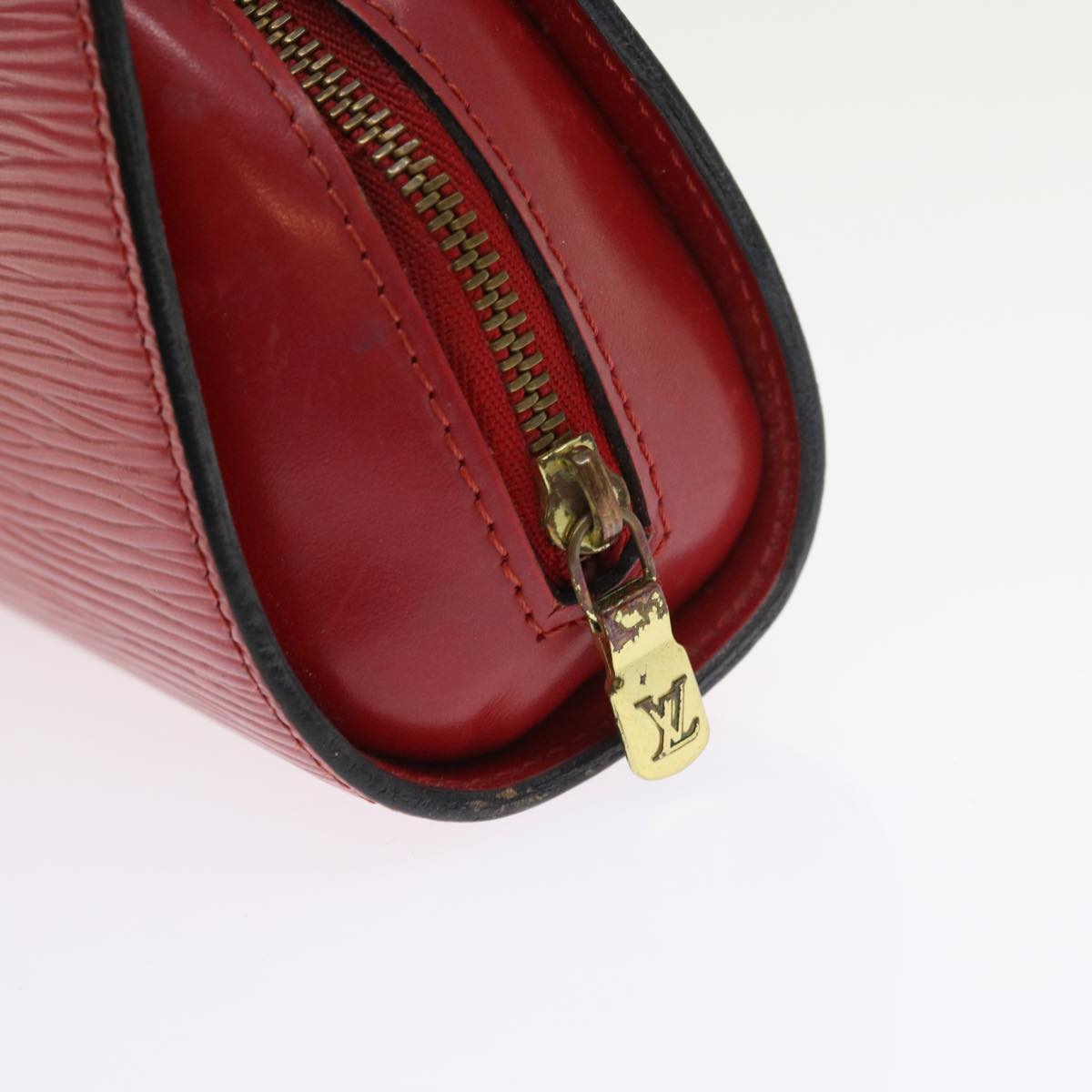 LOUIS VUITTON Epi Dauphine PM Pouch Red M48447 LV 56835