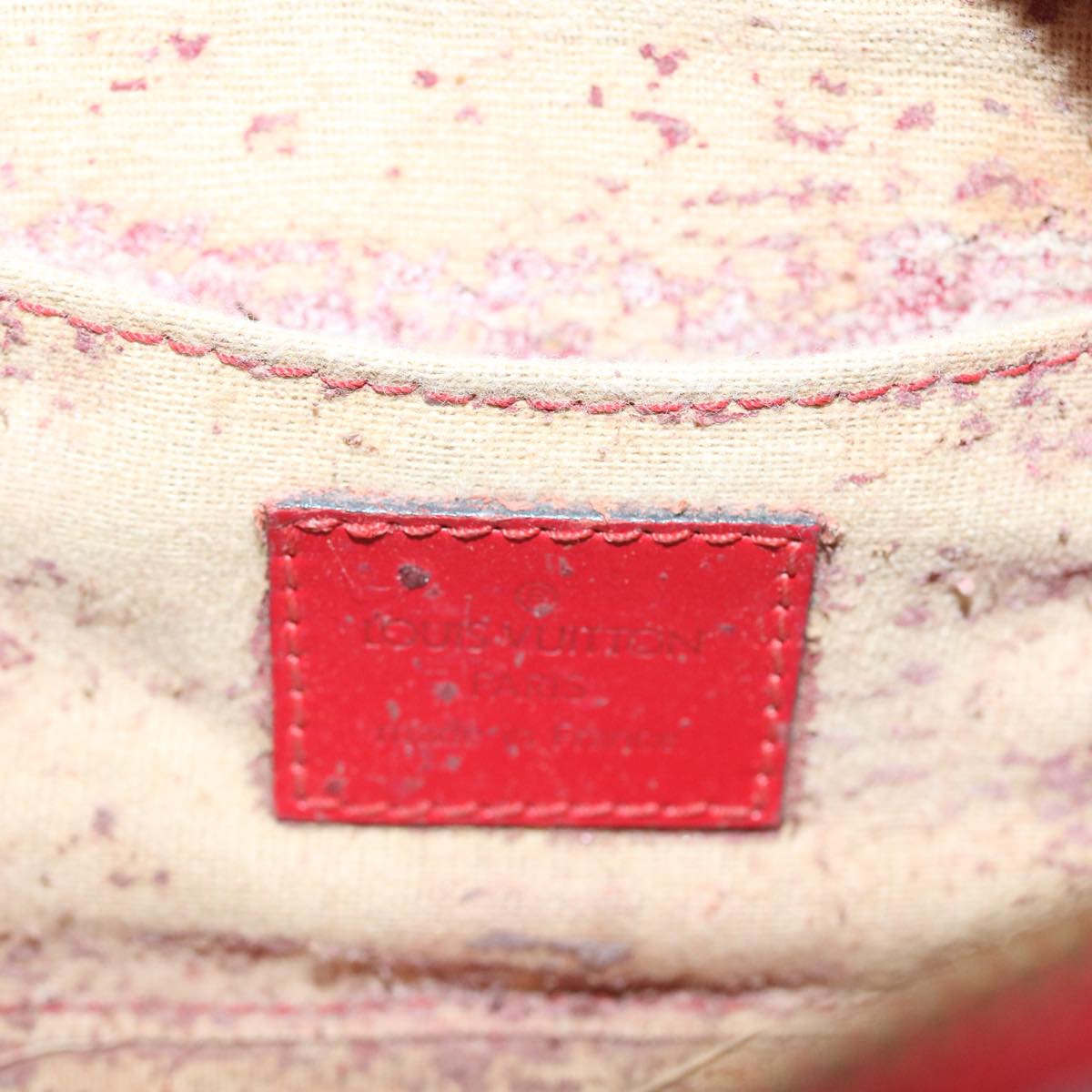 LOUIS VUITTON Epi Dauphine PM Pouch Red M48447 LV 56835