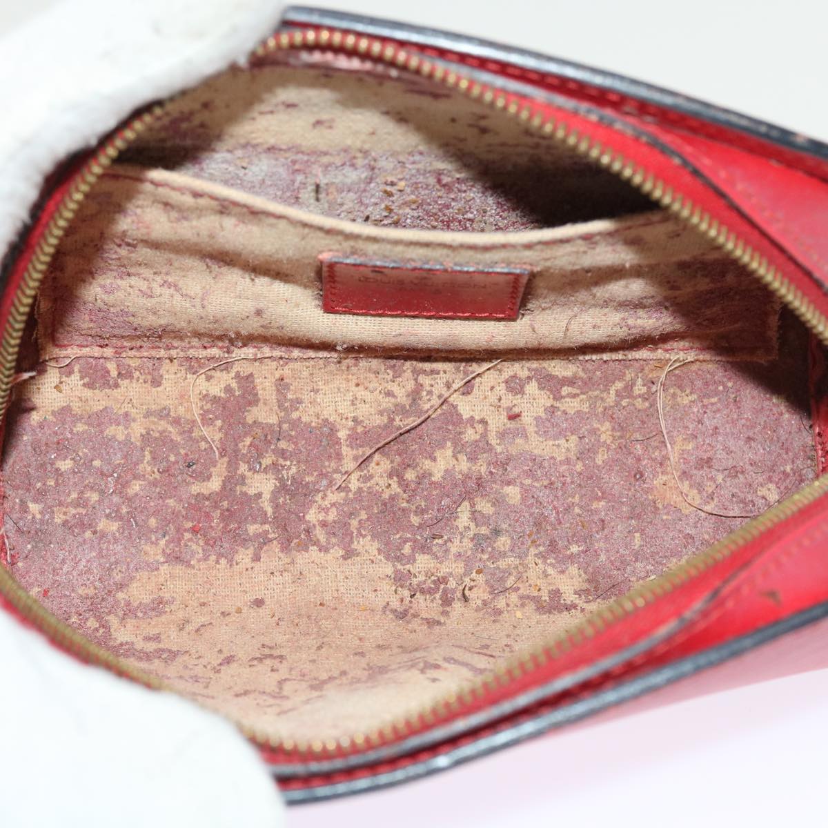 LOUIS VUITTON Epi Dauphine PM Pouch Red M48447 LV 56835