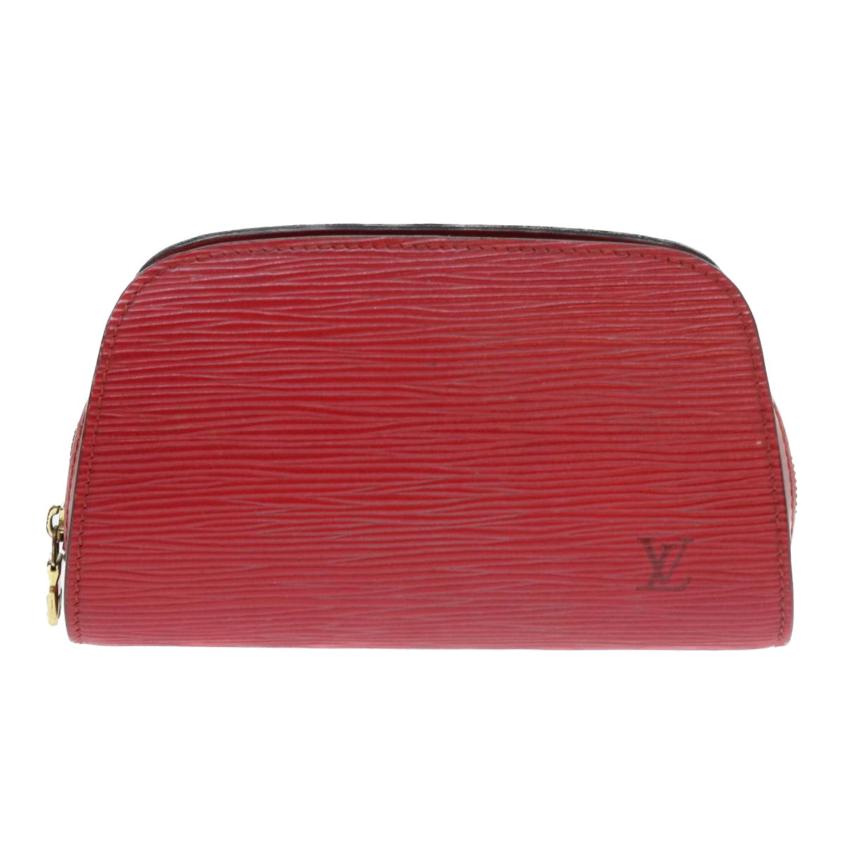LOUIS VUITTON Epi Dauphine PM Pouch Red M48447 LV 56835
