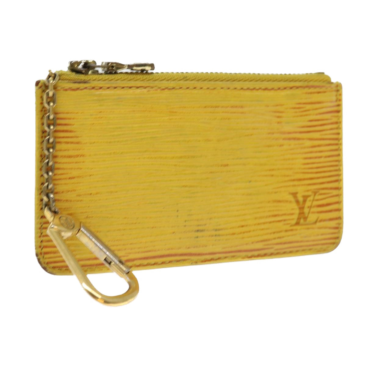 LOUIS VUITTON Epi Pochette Cles Coin Purse Yellow M63809 LV 56841