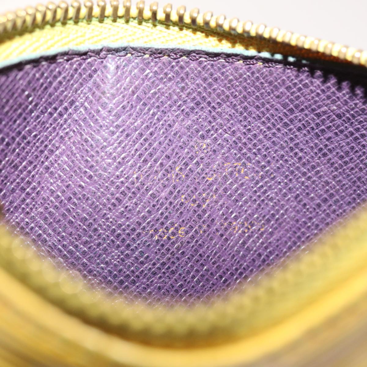 LOUIS VUITTON Epi Pochette Cles Coin Purse Yellow M63809 LV 56841