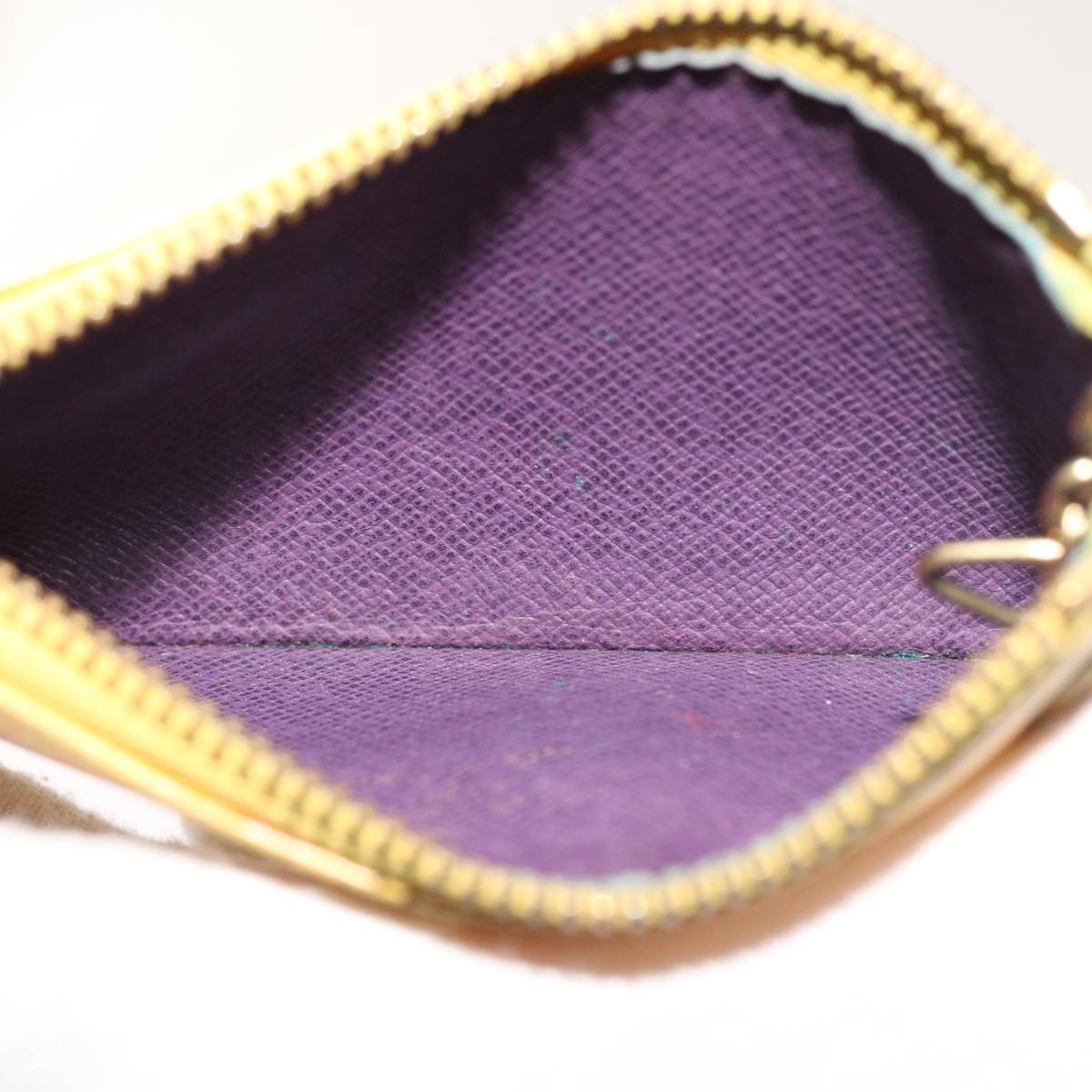 LOUIS VUITTON Epi Pochette Cles Coin Purse Yellow M63809 LV 56841