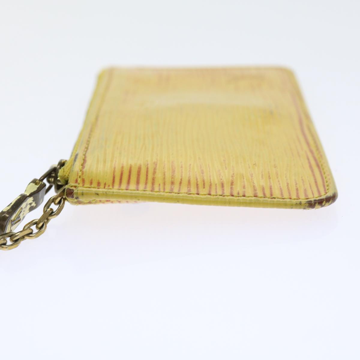 LOUIS VUITTON Epi Pochette Cles Coin Purse Yellow M63809 LV 56841