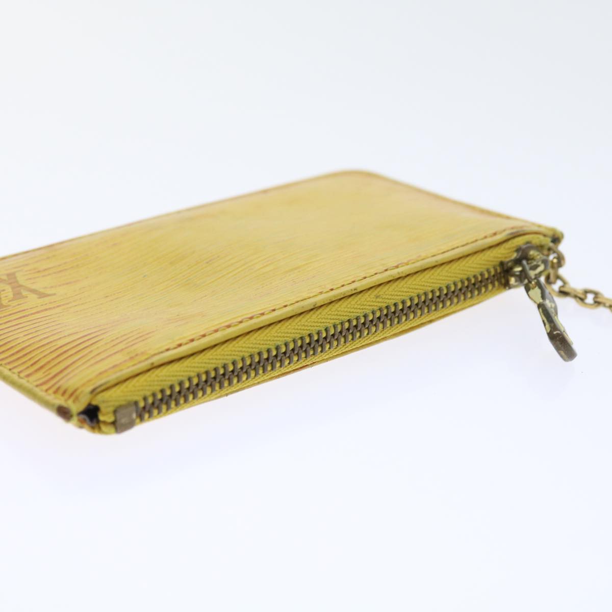 LOUIS VUITTON Epi Pochette Cles Coin Purse Yellow M63809 LV 56841