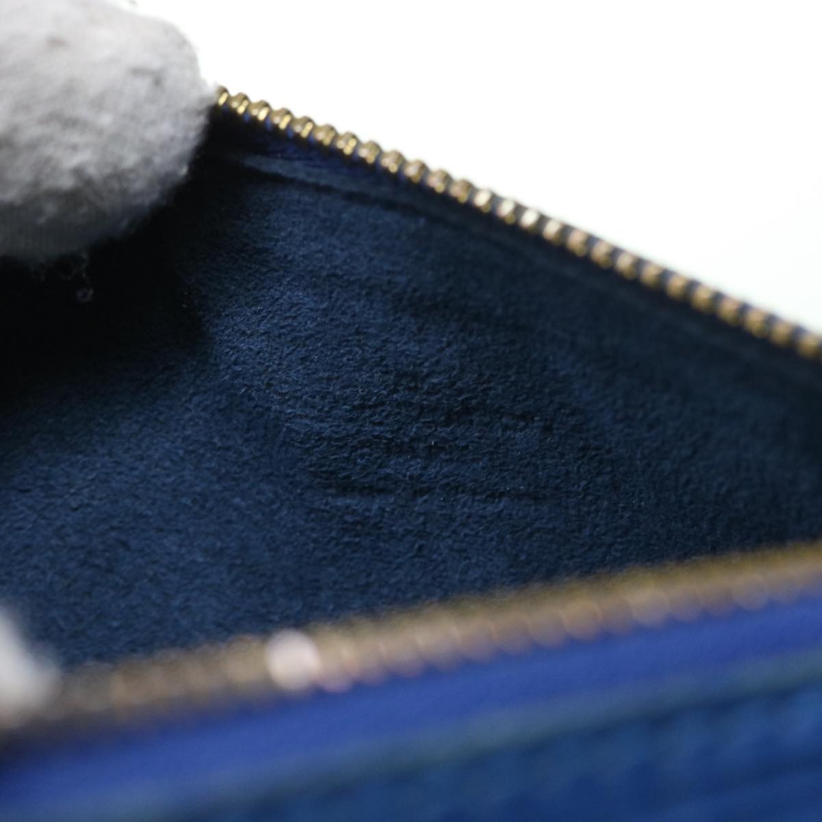 LOUIS VUITTON Epi Soufflot Accessory Pouch Blue LV 56856