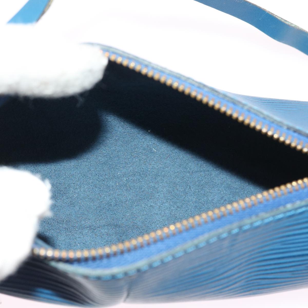 LOUIS VUITTON Epi Soufflot Accessory Pouch Blue LV 56856