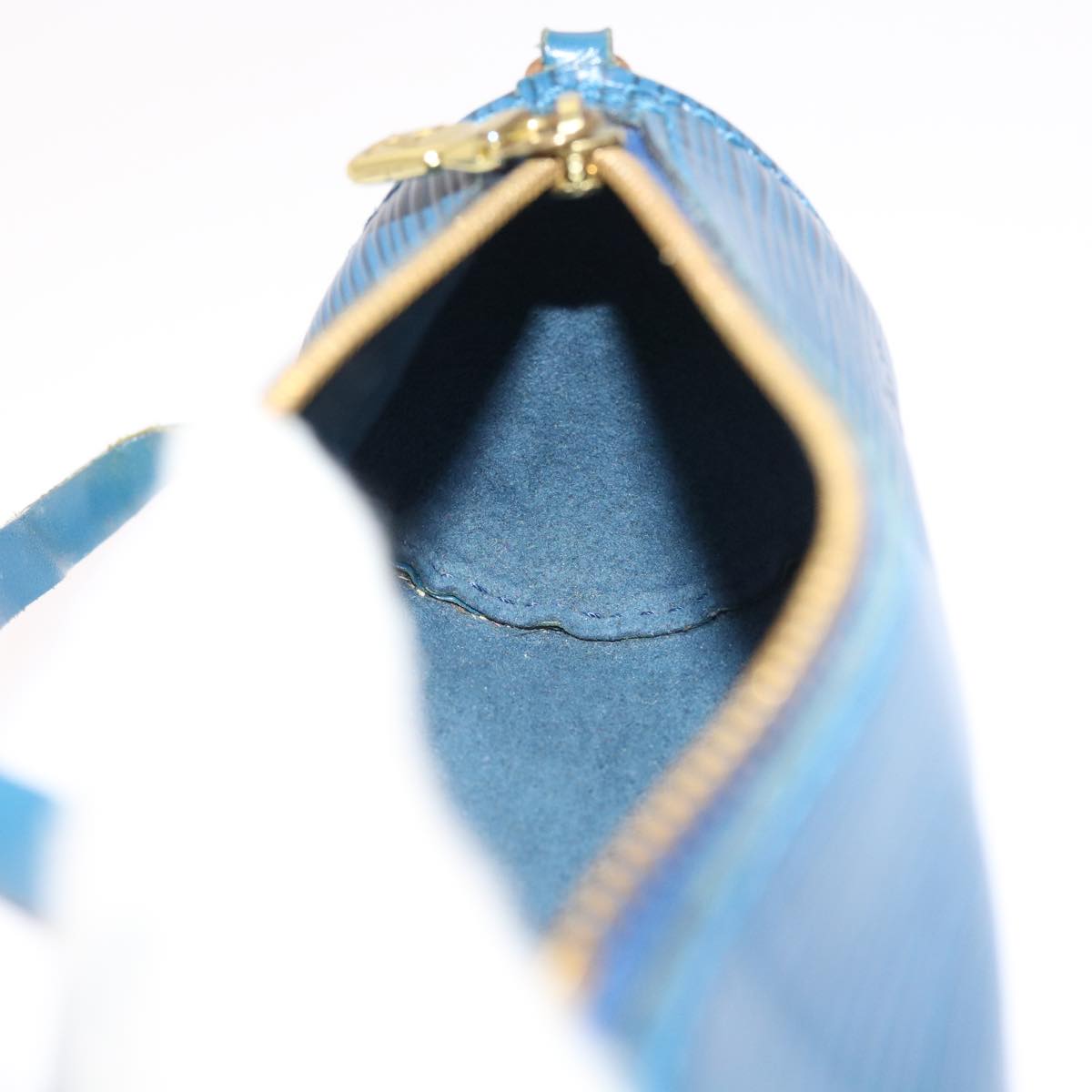 LOUIS VUITTON Epi Soufflot Accessory Pouch Blue LV 56856