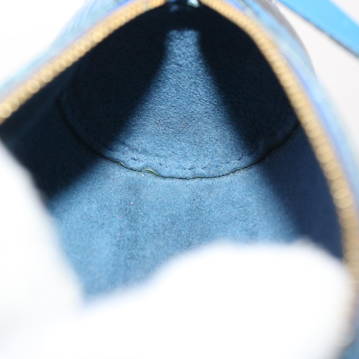 LOUIS VUITTON Epi Soufflot Accessory Pouch Blue LV 56856
