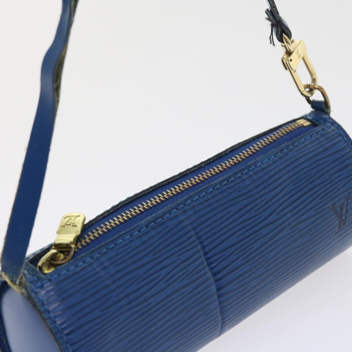 LOUIS VUITTON Epi Soufflot Accessory Pouch Blue LV 56856