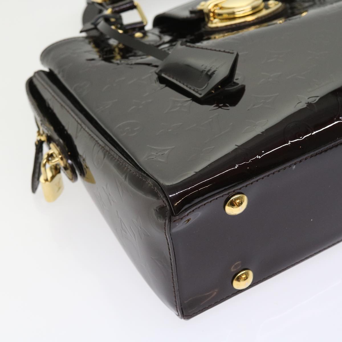 LOUIS VUITTON Monogram Vernis Melrose Avenue Bag Amarante M93757 LV 56868