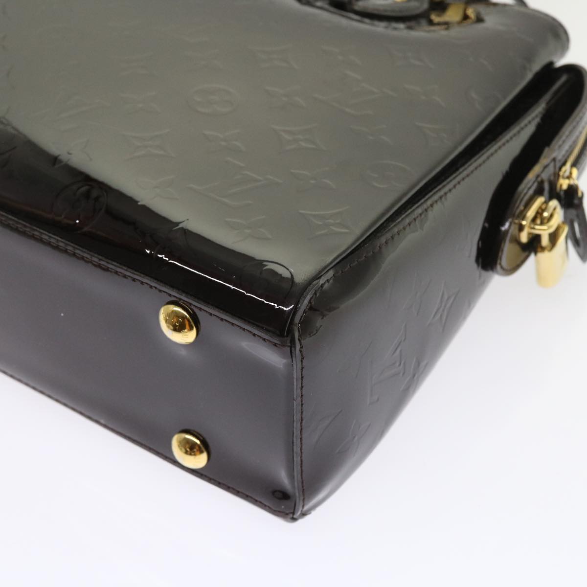 LOUIS VUITTON Monogram Vernis Melrose Avenue Bag Amarante M93757 LV 56868
