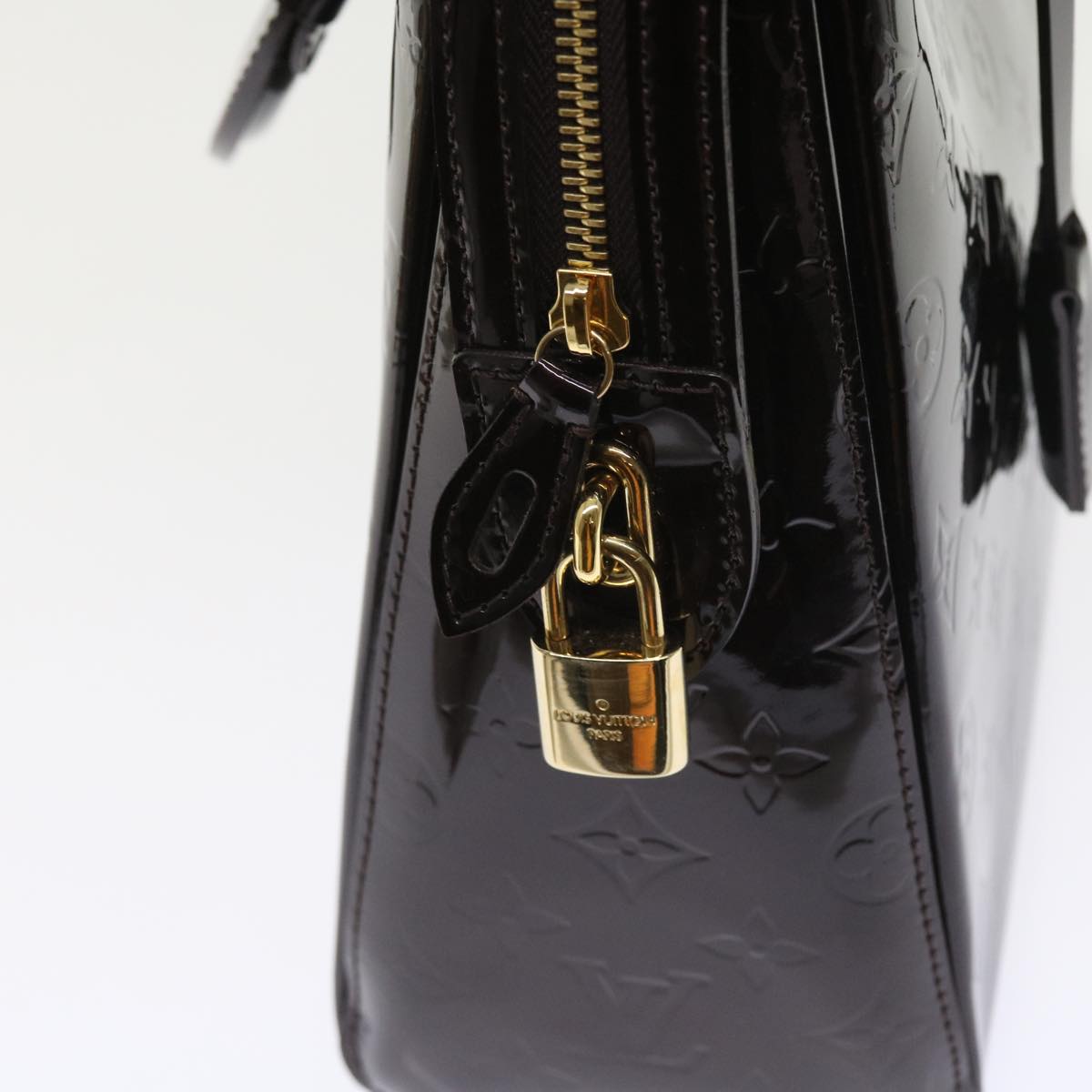 LOUIS VUITTON Monogram Vernis Melrose Avenue Bag Amarante M93757 LV 56868