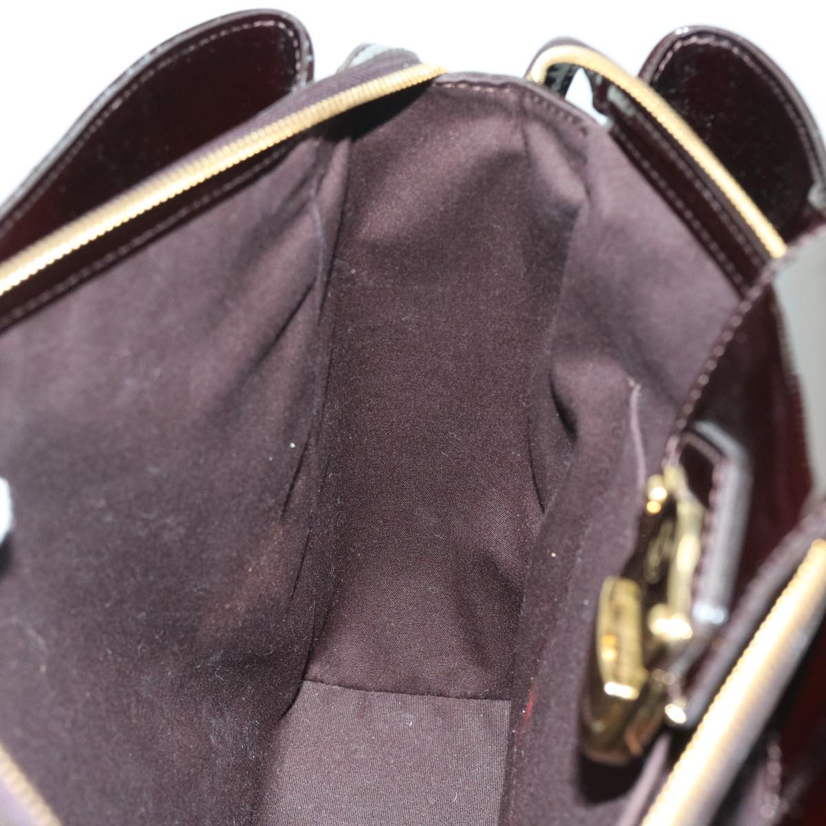 LOUIS VUITTON Monogram Vernis Melrose Avenue Bag Amarante M93757 LV 56868