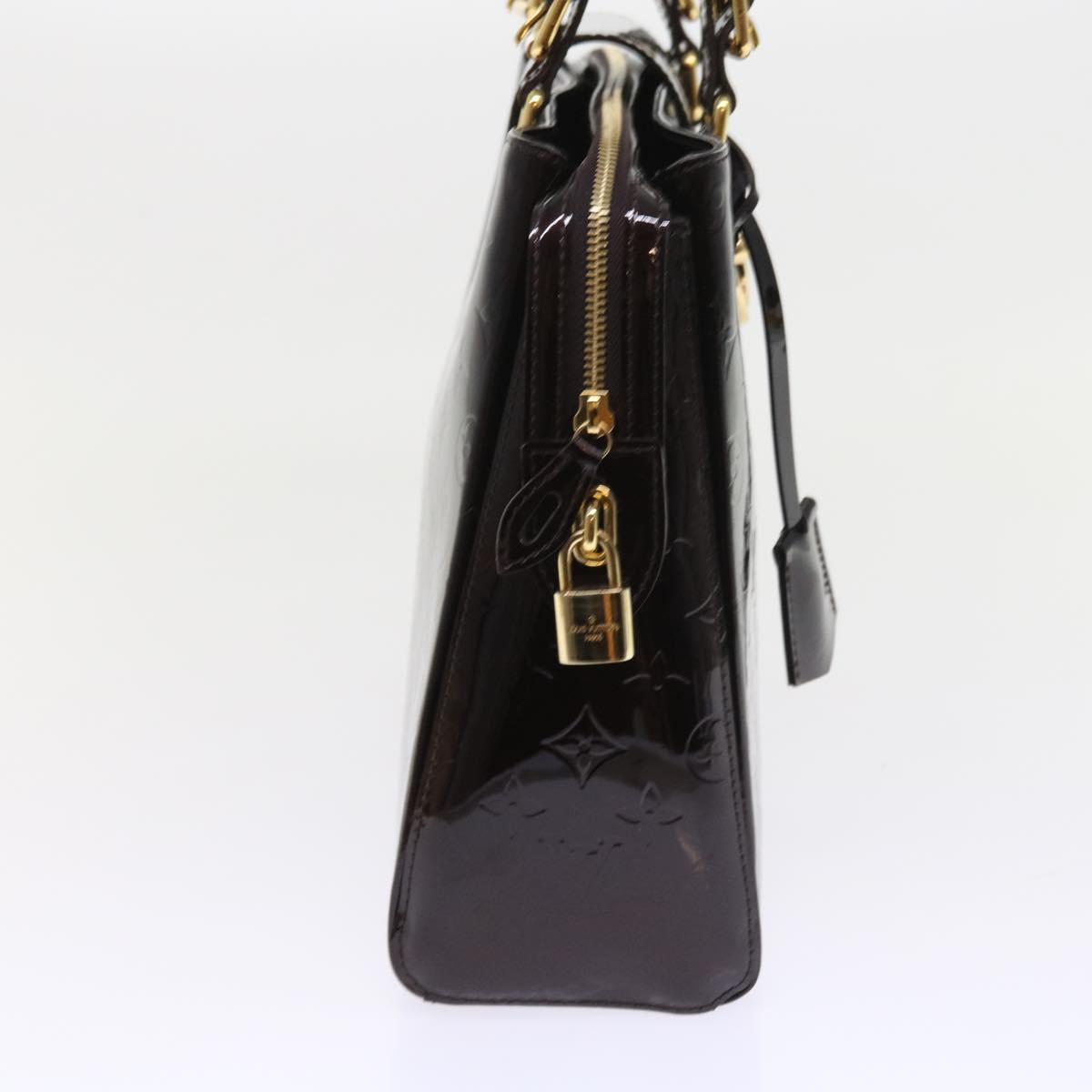 LOUIS VUITTON Monogram Vernis Melrose Avenue Bag Amarante M93757 LV 56868