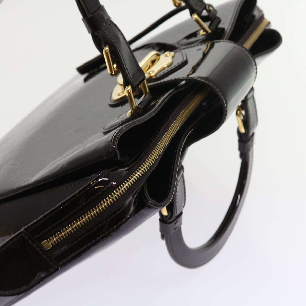 LOUIS VUITTON Monogram Vernis Melrose Avenue Bag Amarante M93757 LV 56868