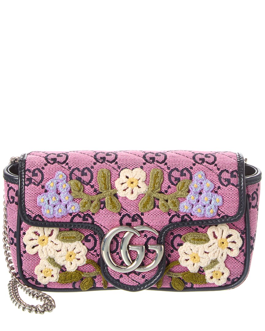 Gucci GG Marmont Super Mini GG Canvas Shoulder Bag