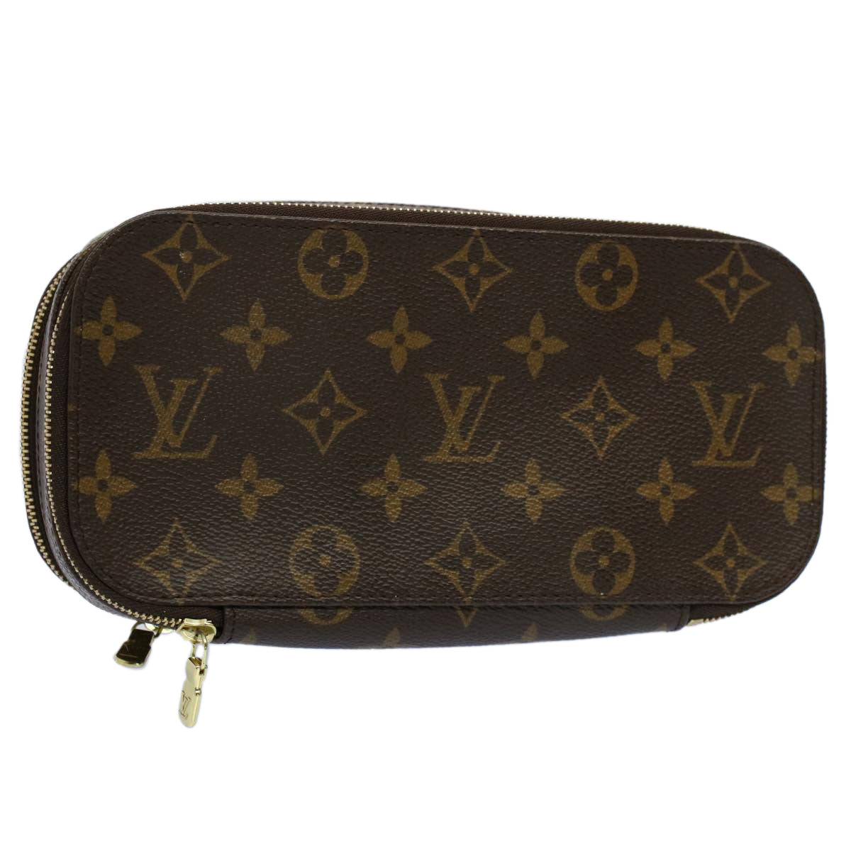 LOUIS VUITTON Monogram Trousse Brush GM Cosmetic Pouch M47505 LV 56915