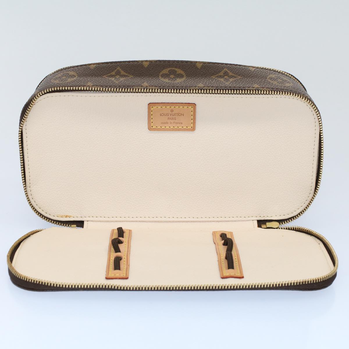 LOUIS VUITTON Monogram Trousse Brush GM Cosmetic Pouch M47505 LV 56915