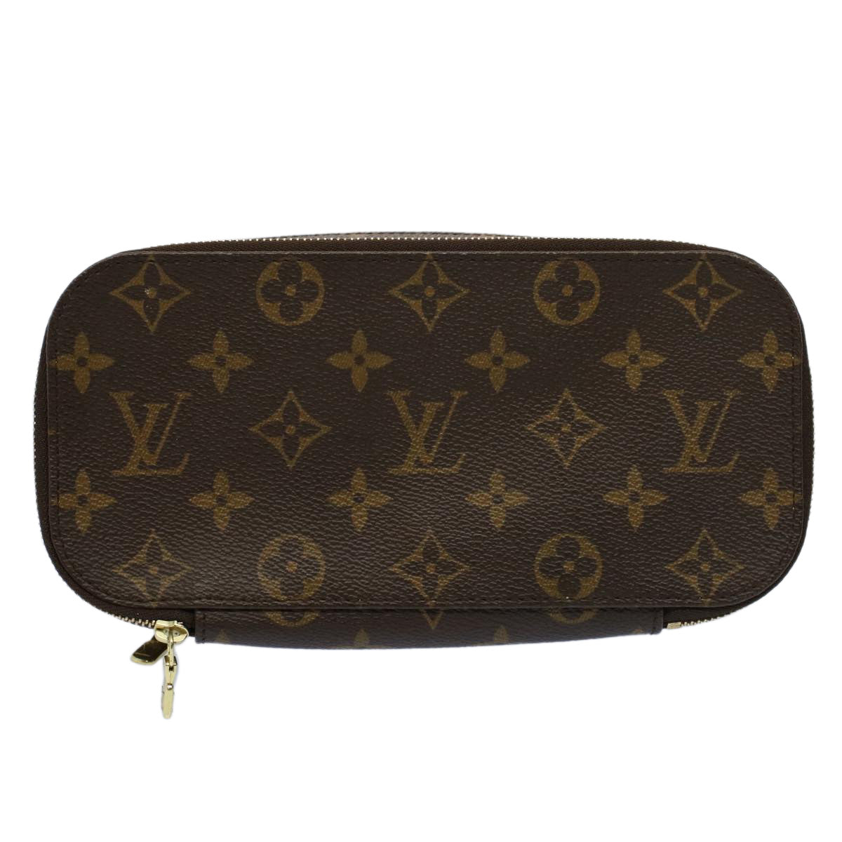 LOUIS VUITTON Monogram Trousse Brush GM Cosmetic Pouch M47505 LV 56915