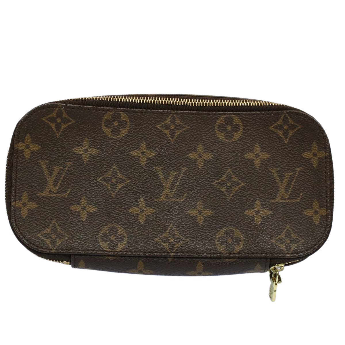LOUIS VUITTON Monogram Trousse Brush GM Cosmetic Pouch M47505 LV 56915