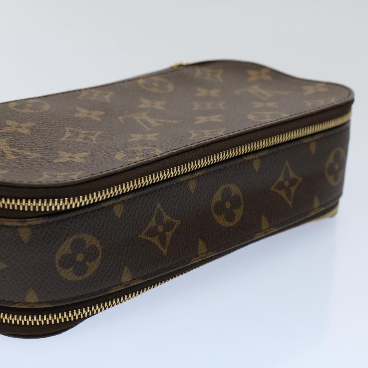 LOUIS VUITTON Monogram Trousse Brush GM Cosmetic Pouch M47505 LV 56915