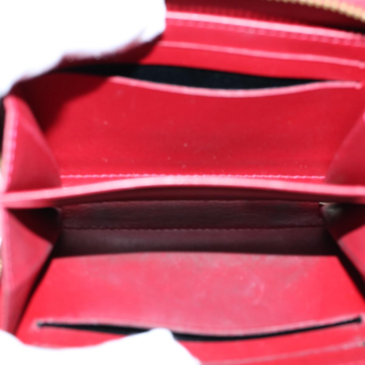 LOUIS VUITTON Vernis Rayure Zippy Coin Purse Pomme D'amour M91720 LV 56917