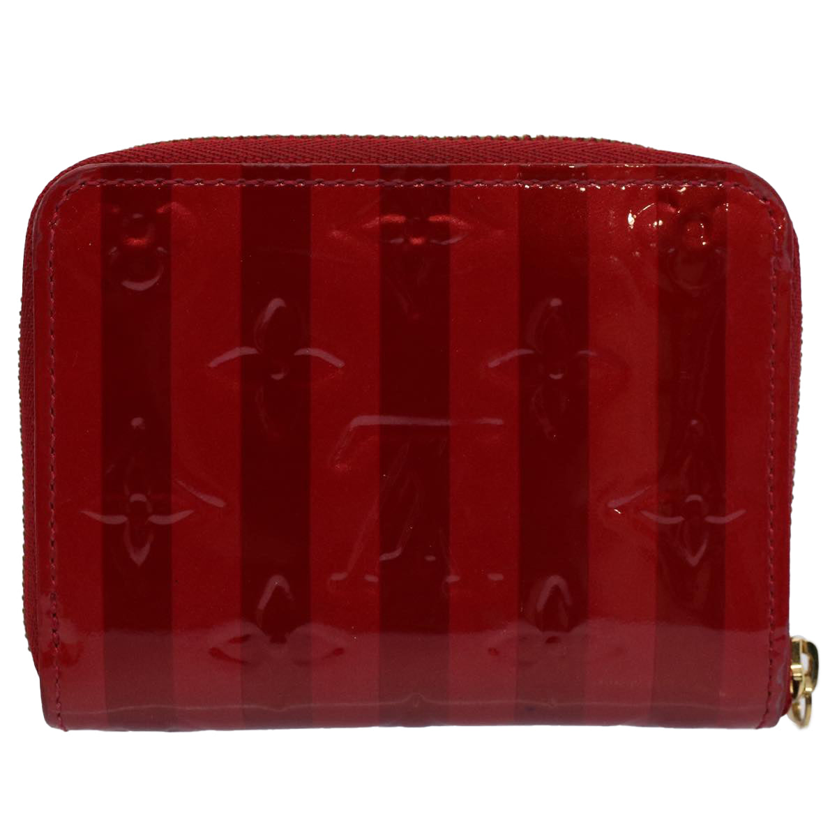 LOUIS VUITTON Vernis Rayure Zippy Coin Purse Pomme D'amour M91720 LV 56917