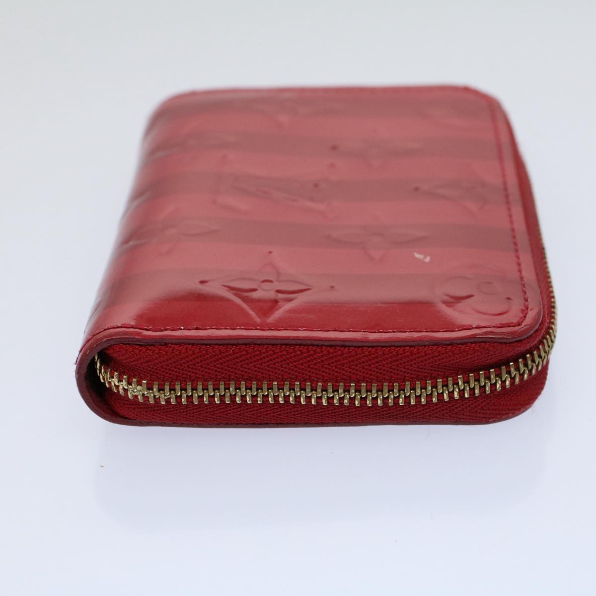 LOUIS VUITTON Vernis Rayure Zippy Coin Purse Pomme D'amour M91720 LV 56917
