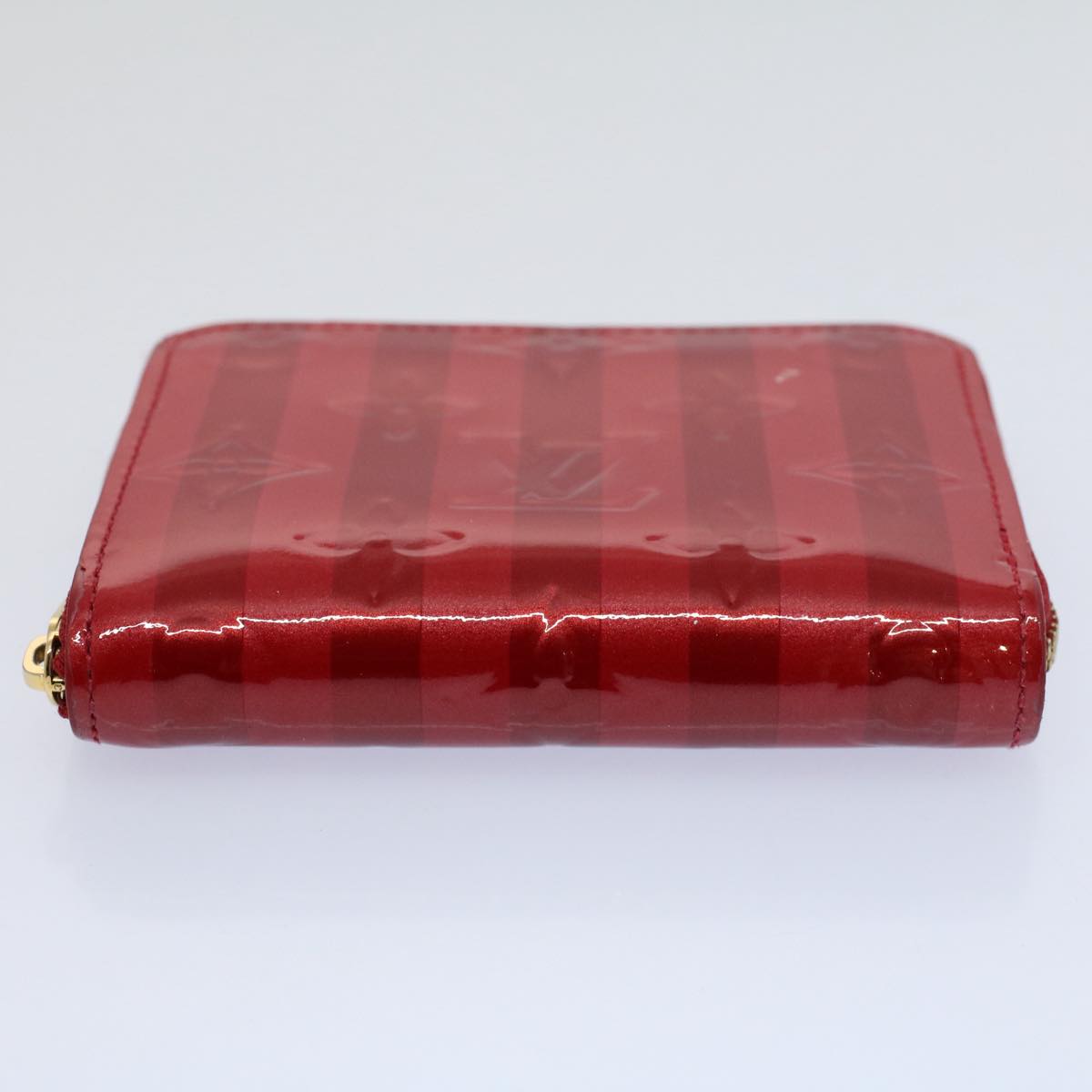 LOUIS VUITTON Vernis Rayure Zippy Coin Purse Pomme D'amour M91720 LV 56917