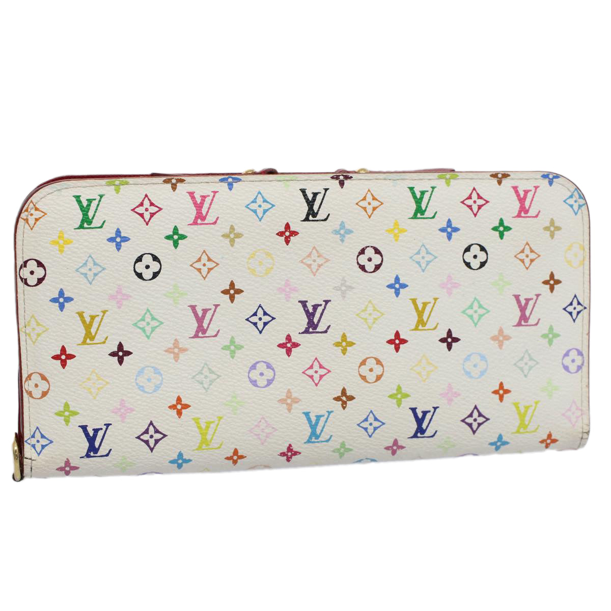 LOUIS VUITTON Multicolor Portefeuille Insolite Wallet White M93753 56920