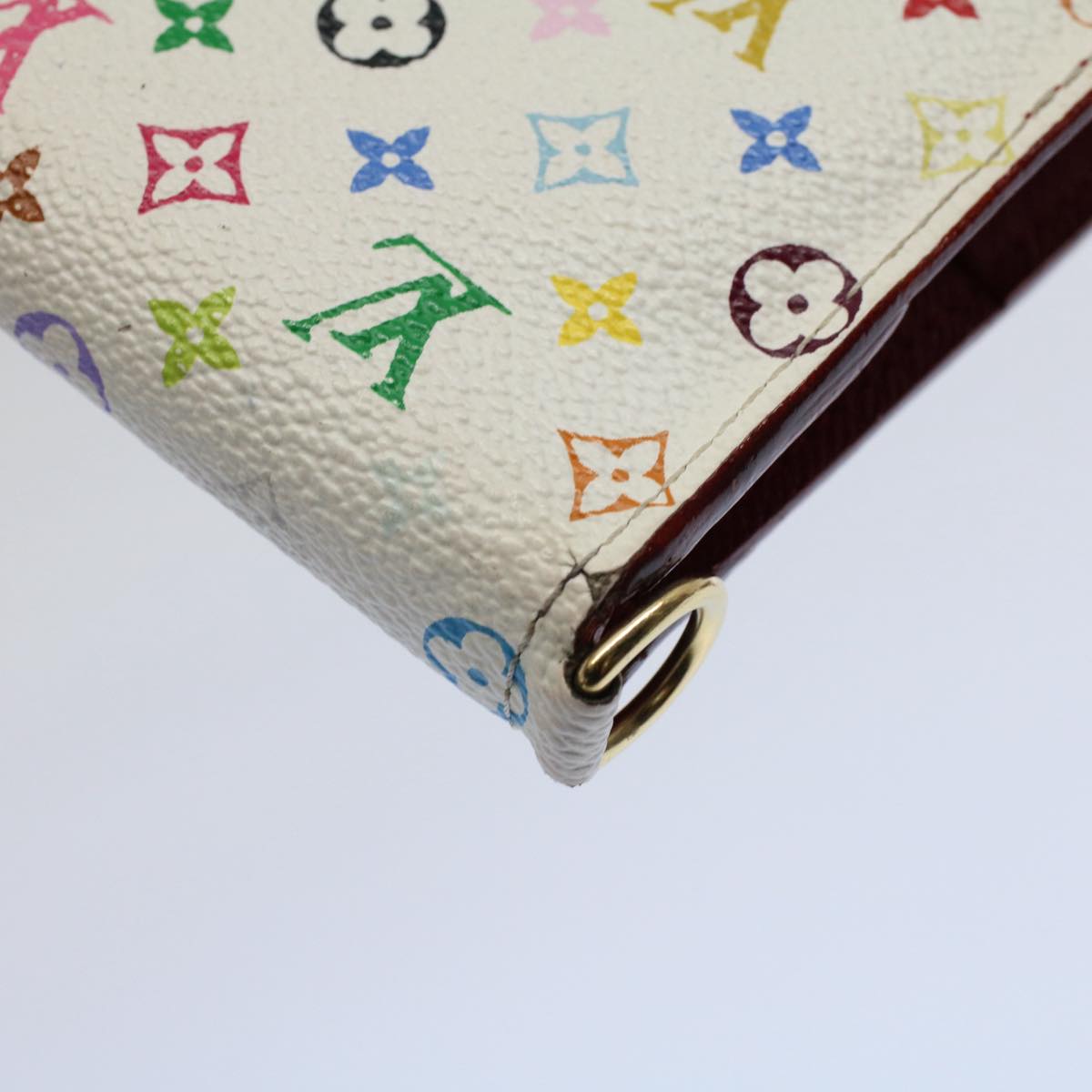 LOUIS VUITTON Multicolor Portefeuille Insolite Wallet White M93753 56920