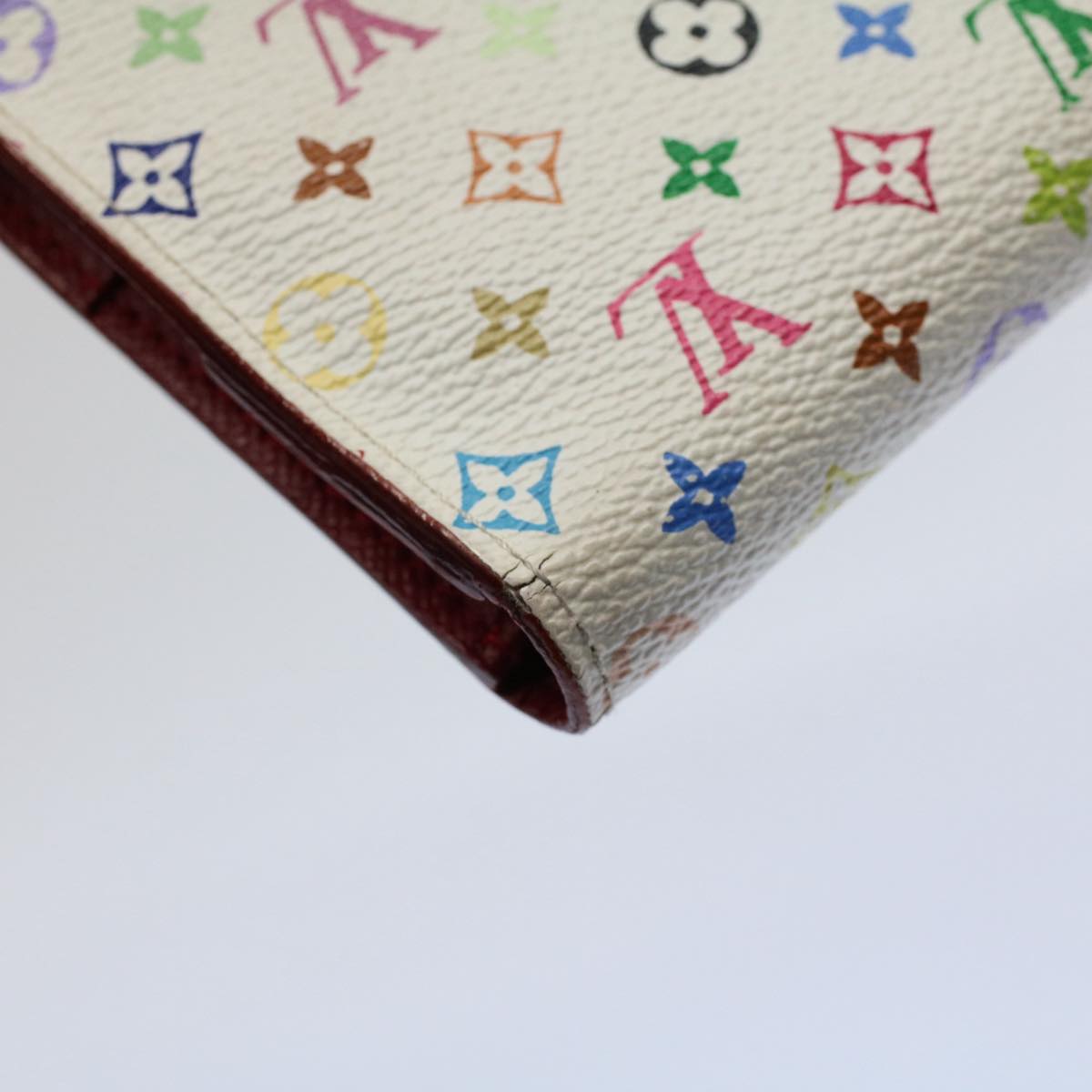 LOUIS VUITTON Multicolor Portefeuille Insolite Wallet White M93753 56920