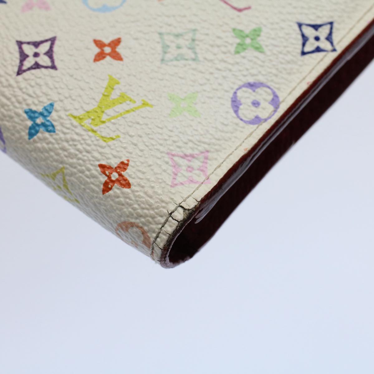 LOUIS VUITTON Multicolor Portefeuille Insolite Wallet White M93753 56920