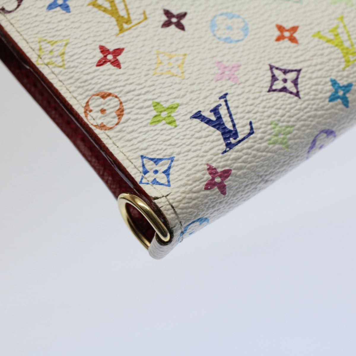 LOUIS VUITTON Multicolor Portefeuille Insolite Wallet White M93753 56920