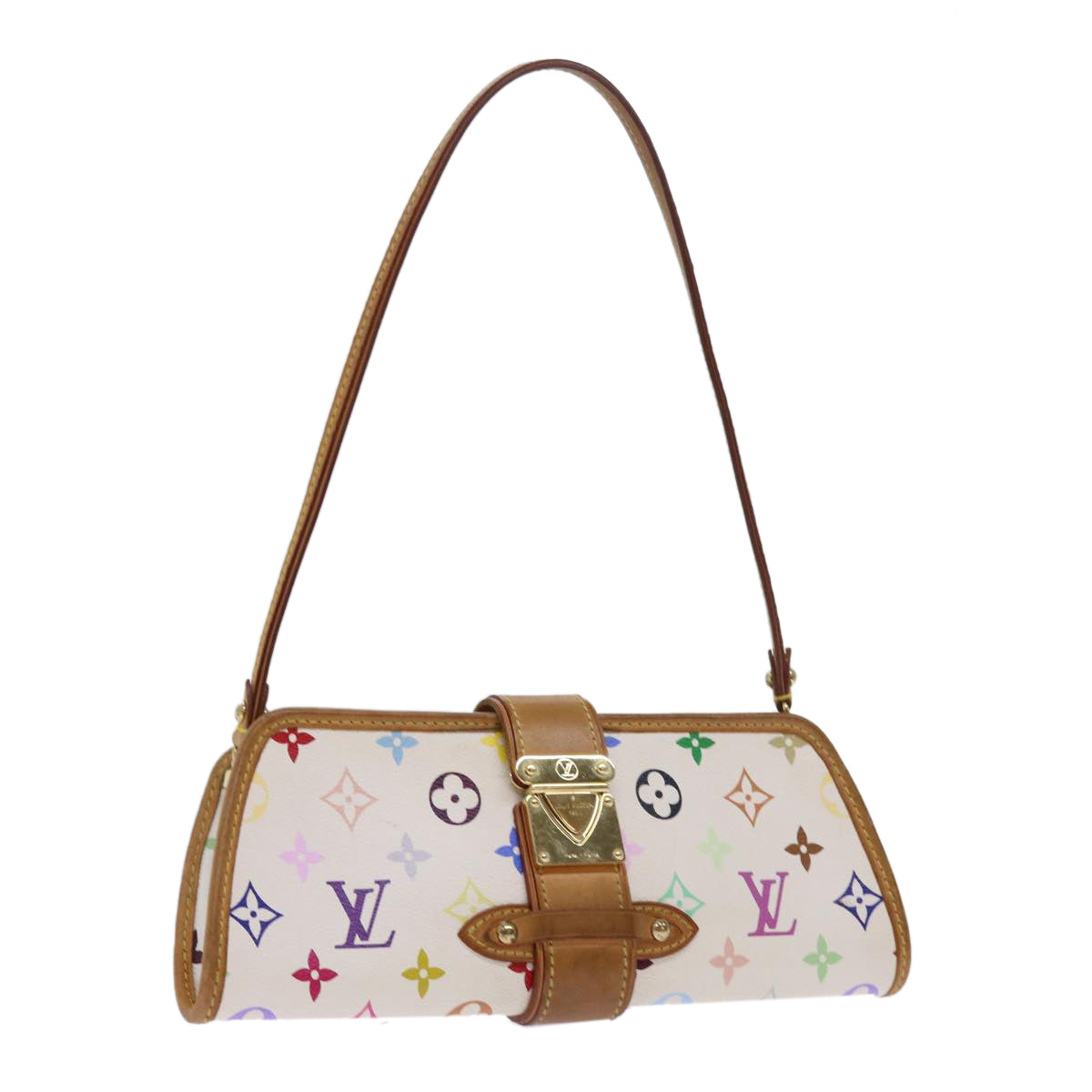 LOUIS VUITTON Monogram Multicolor Shirley Shoulder Bag White M40049 56953