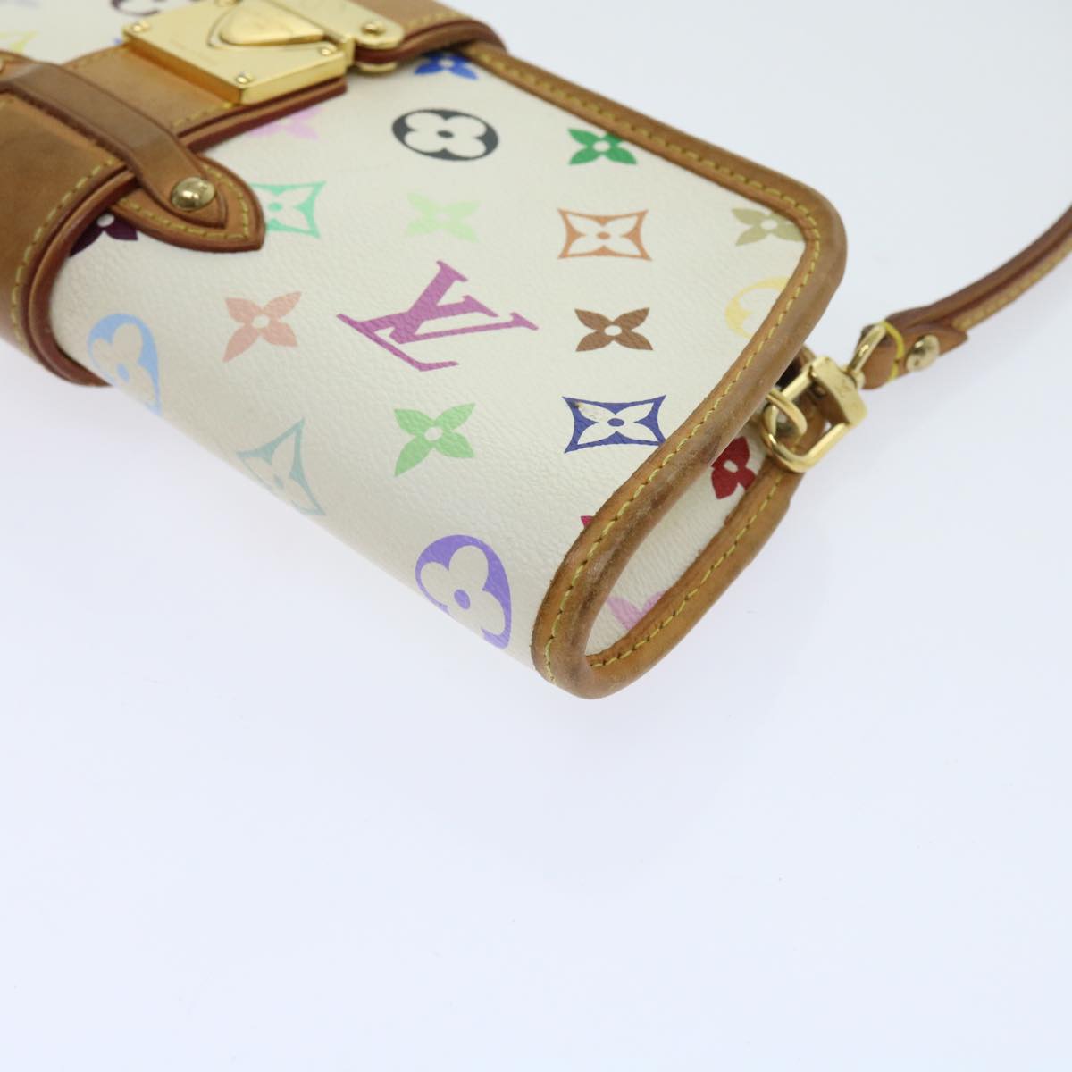 LOUIS VUITTON Monogram Multicolor Shirley Shoulder Bag White M40049 56953