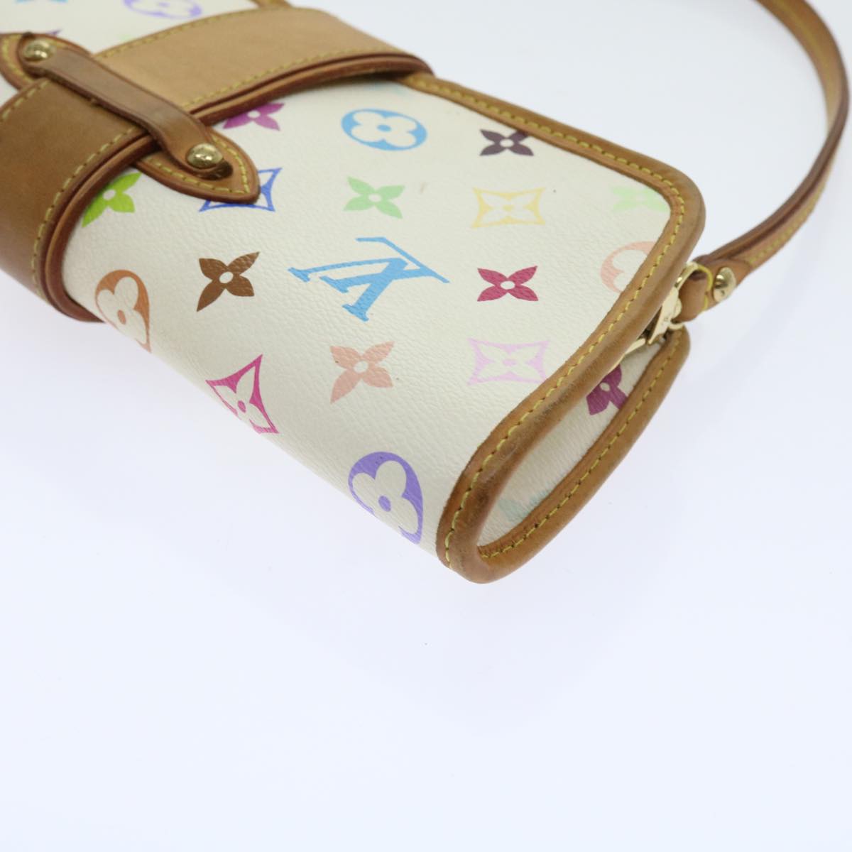 LOUIS VUITTON Monogram Multicolor Shirley Shoulder Bag White M40049 56953