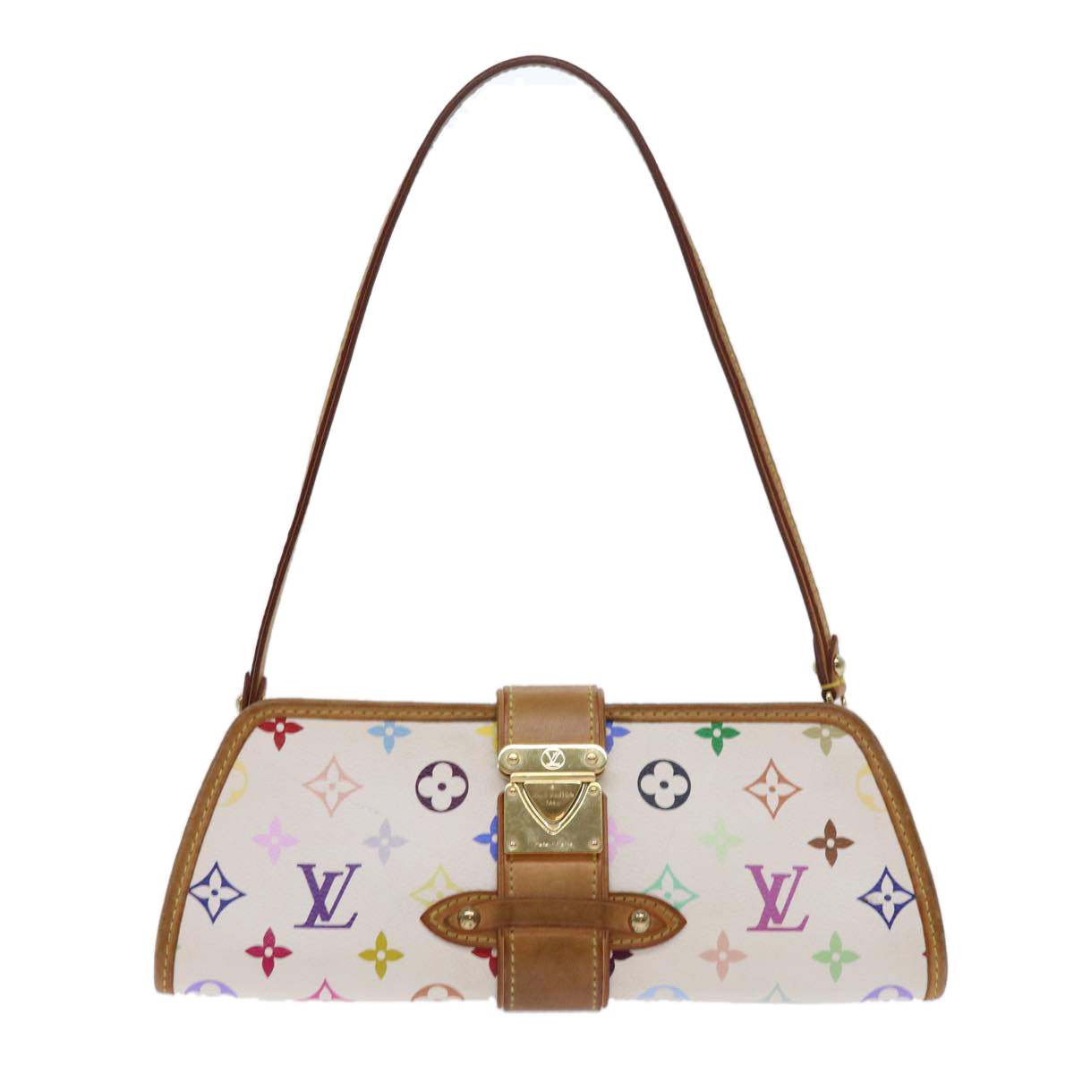 LOUIS VUITTON Monogram Multicolor Shirley Shoulder Bag White M40049 56953